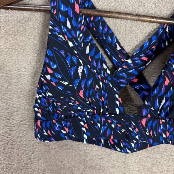 Sweaty Betty Peninsula Xtra Life Bikini Top Sz Small Black‎ Coral Cross-Back NEW - Picture 3 of 13
